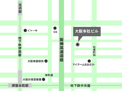 大阪总公司地图